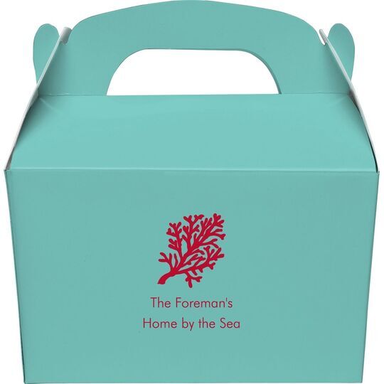Coral Reef Gable Favor Boxes